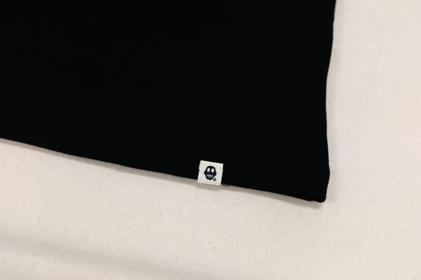 Woven Label Tank Top - Black