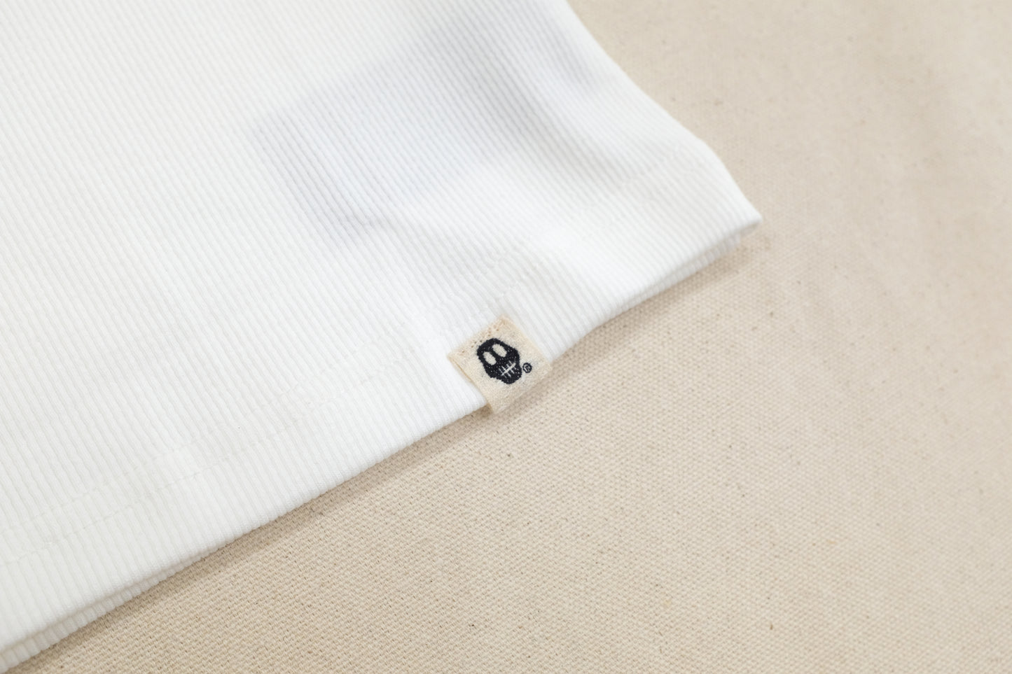 Woven Label Tank Top - White