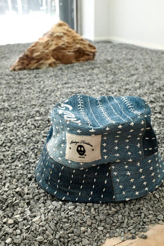 Sashiko Denim Bucket Hat