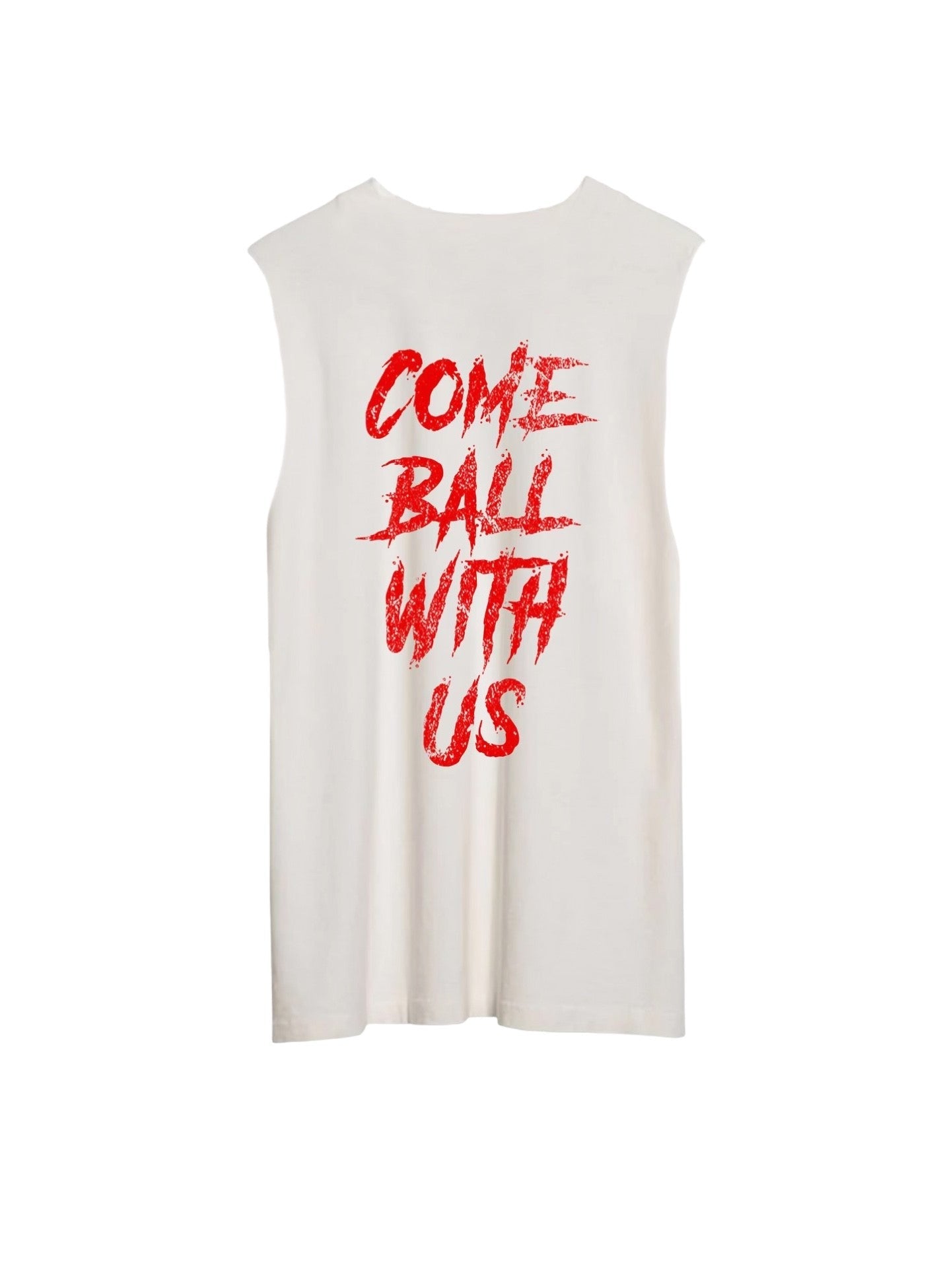CREAM 'SKELETOR' CUT-OFF T
