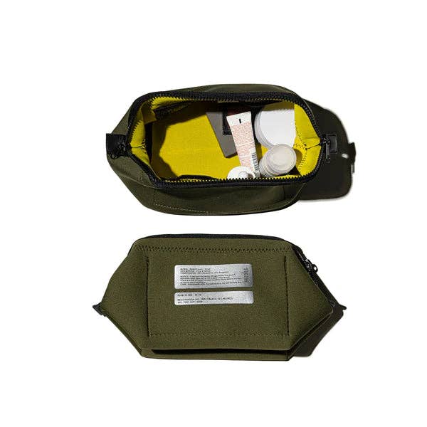 WIRED POUCH - SMALL - OLIVE & YELLOW