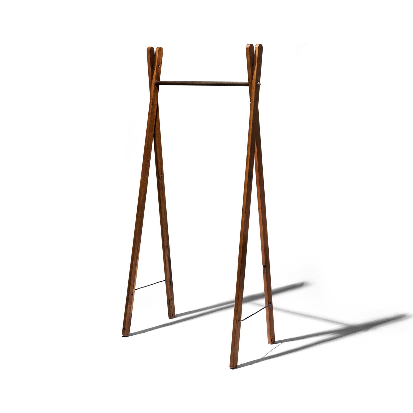 TEAK WOOD GARMENT RACK: Default title