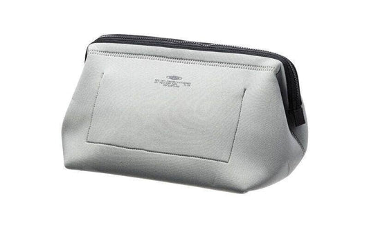WIRED POUCH - LARGE - LIGHT GRAY & ORANGE