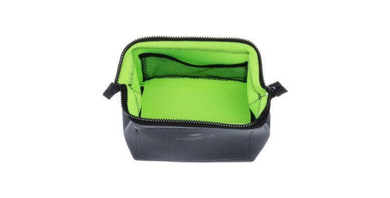WIRED POUCH - SMALL - DARK GRAY & GREEN