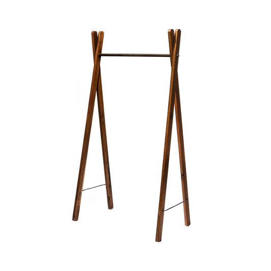 TEAK WOOD GARMENT RACK: Default title