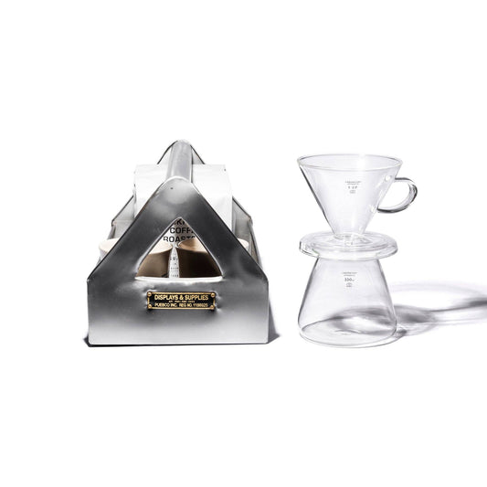 GLASS COFFEE DRIPPER SET