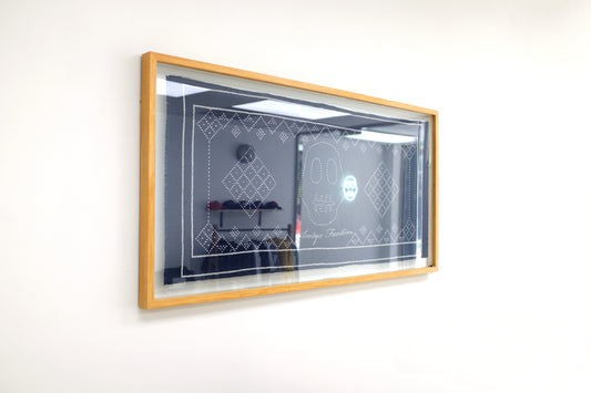 Sashiko With Wood Frame