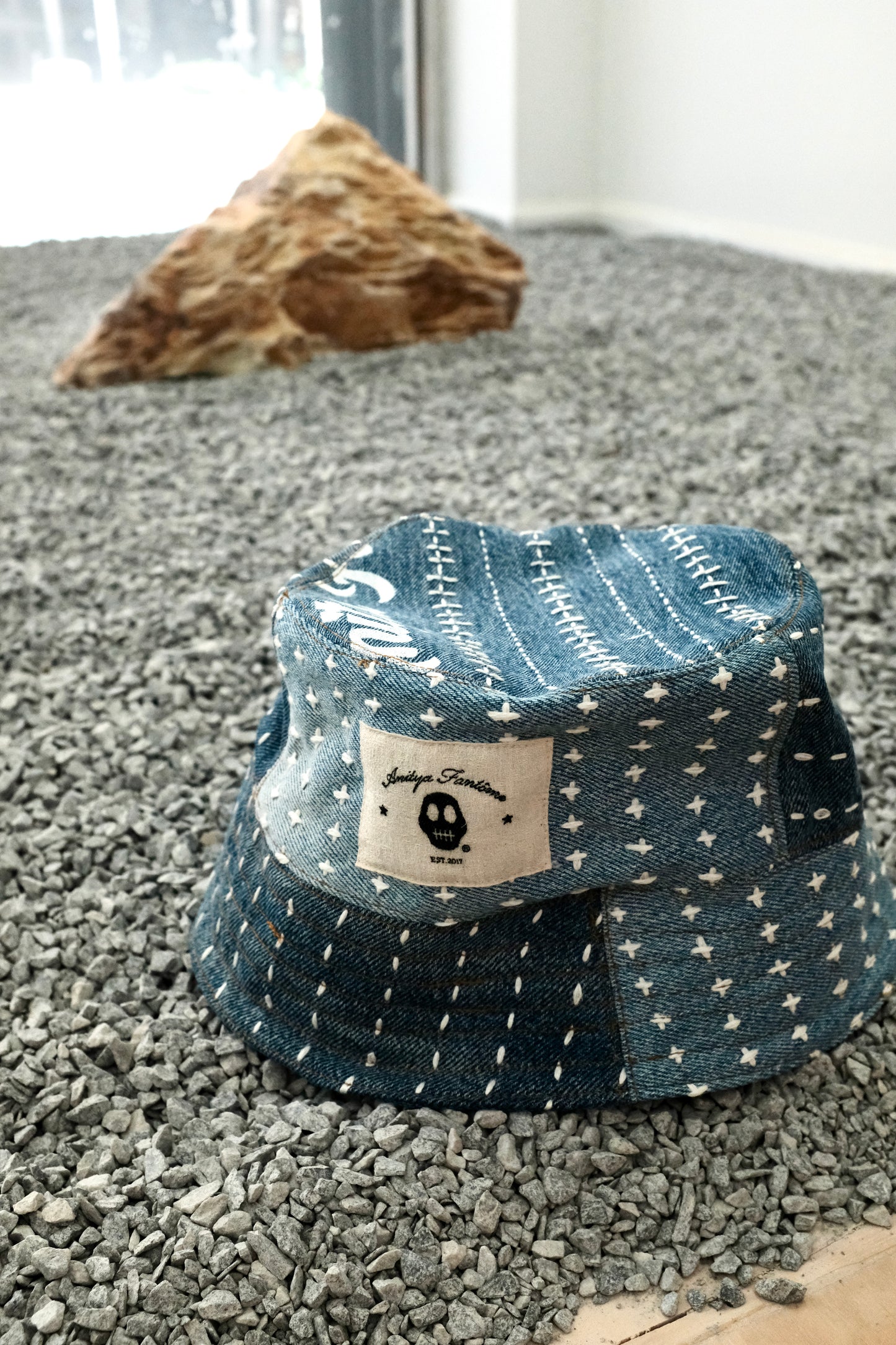 Sashiko Denim Bucket Hat