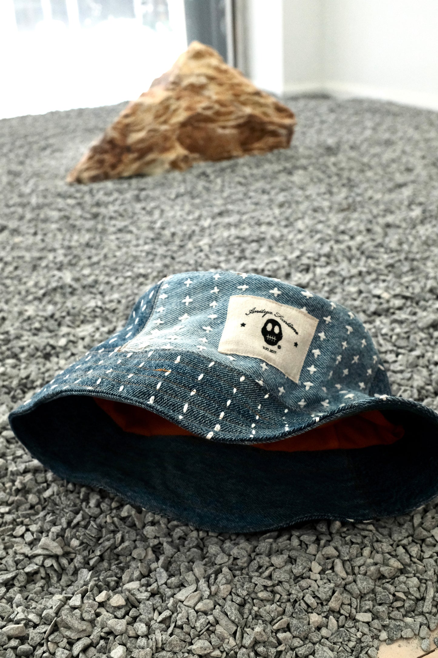 Sashiko Denim Bucket Hat