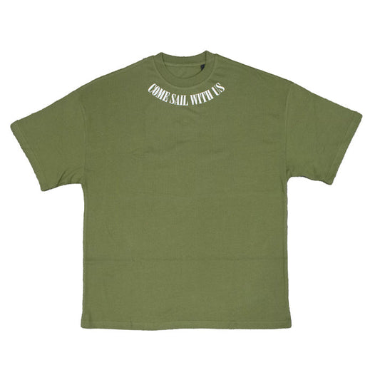 OLIVE OVERSIZED T