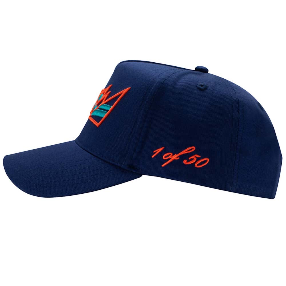 DOLPHINS /50 NAVY SNAPBACK
