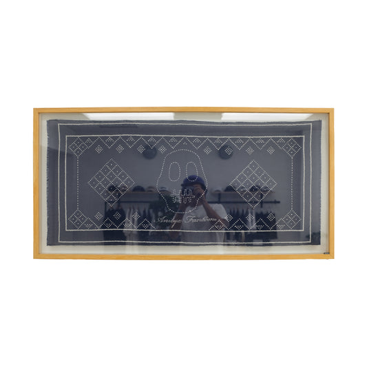 Sashiko With Wood Frame