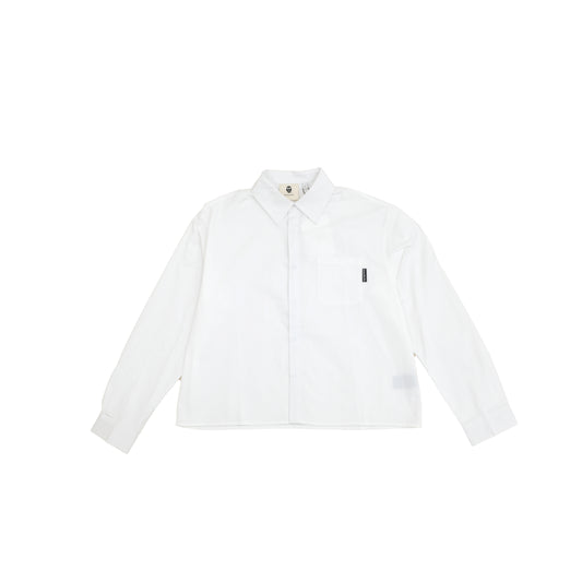 Boxy Cotton Shirt - White