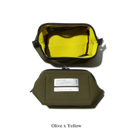 WIRED POUCH - SMALL - OLIVE & YELLOW